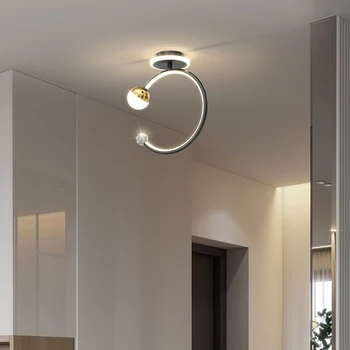 Modern tarzı koridor tavan lambası yaratıcı merdiven lambası kişilik balkon vestiyer koridor ışık savurganlık içine kapı