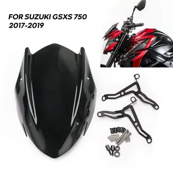Motosiklet Aksesuarları Ön Cam Rüzgar Deflector İçin Braket ile Suzuki GSX-S750 GSXS750 GSXS 750 2017 2018 2019 20