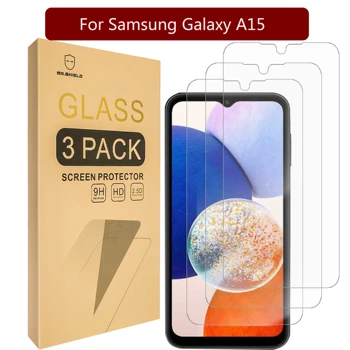 Mr. Kalkan [3-Pack] Ekran Koruyucu İçin Samsung Galaxy A15 [Temperli Cam] [Japonya Cam 9H Sertlik] Ekran Koruyucu