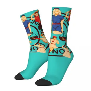 Mutlu Komik erkek varis çorabı Hizmet Vintage Harajuku Bir Ligi Kendi Tom Hanks Casual Ekip Çılgın Çorap