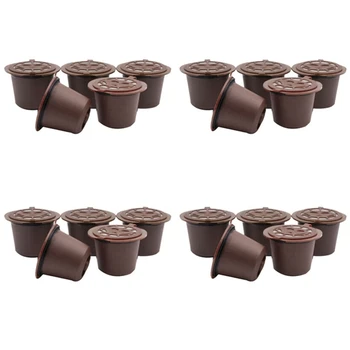 Nespresso Makineleri İçin 20 Adet Paslanmaz Çelik Filtre Kullanımlık Kahve Kapsülleri (B)