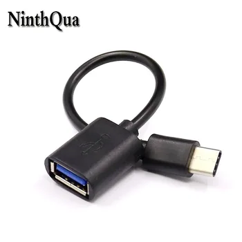 NinthQua 1 Adet Evrensel Tip-C USB 3.1 USB 2.0 OTG Adaptör Tipi C Veri Kablosu Konektörü