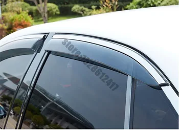 Nissan Qashqai için J11 2016-2019 Pencere Visor Havalandırma Gölge Yağmur Güneş Guard Saptırıcı Tenteler Barınakları Araba Styling