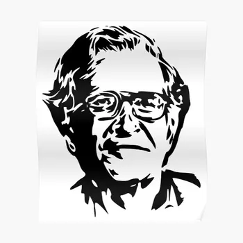 Noam Chomsky Şablon Posteri Ev Vintage Sanat Komik Baskı Odası Boyama duvar resmi Dekorasyon Modern Resim Dekor Yok Çerçeve