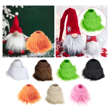 Noel Noel Ağacı Sakal Saç Sahte Kumaşlar ming Tüylü Kumaş Kesim Cosplay Kostüm Cüce Dekorasyon Yamalar Zanaat Cüceler