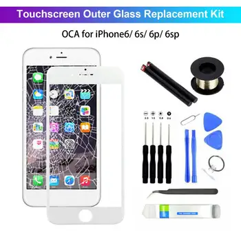 Onarım Aracı Plastik Saplı Dokunmatik Ekran Dış Cam Değiştirme Kiti iPhone 6/6 S/6 Artı/6 S Artı