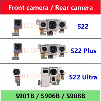 Orijinal Ana Ön Video Kamera Samsung Galaxy S22 S901B S22 + Artı S906B S22 Ultra S908B 5G AB Arka Arka kamera kablosu Kablosu