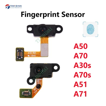 Orijinal Ev Düğmesi Parmak İzi sensör esnek kablo Samsung Galaxy A50 A505F A70 A705F A30s A307F A51 A515F A70s A71 A715F