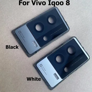 Orijinal Yeni Vivo İqoo 8 Arka Kamera Cam Lens Arka Kamera Cam Çerçeve Tutucu Kapak
