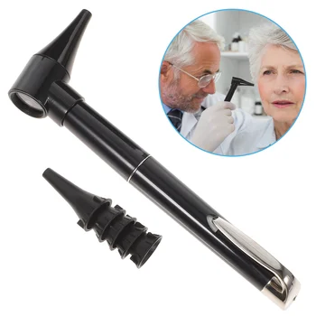 Otoskop ışık 2 paket kulak kapsamı Otoskop 12 Otoskop kapakları teşhis kulak Bakımı aracı hemşire yetişkinler evcil Cep boyutu
