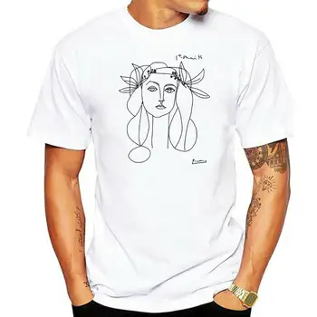 Pablo Picasso Savaş Ve Barış 1952 Sanat T-Shirt ?Rahat Baskı Moda Tee Gömlek