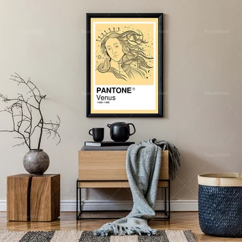 Pantone Venüs Poster Baskı, Zodyak Duvar Sanatı, Mistik Venüs Boyama Moda Duvar Sanatı Dekorasyon Hediye