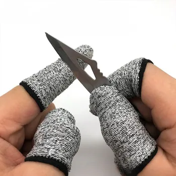 Parmak Koruyucu 10 adet Anti-cut Parmak Kapak Mutfak Aletleri kol kapağı Kabuğu Eldiven Toplama Başparmak Bıçak Seçici