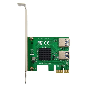 PCI-E ASM1182E Yükseltici Kart Pcıe 1 İla 2 USB3. 0 Grafik Adaptörü Kartı bitcoin madenciliği