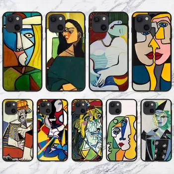 Picasso sanat Telefon Kılıfı İçin iPhone 11 12 Mini 13 14 Pro XS Max X 8 7 6s Artı 5 SE XR Kabuk