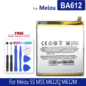 Pil için Meizu M5S / Meizy Mei zu 5S M5S M612Q M612M, Pil Modeli BA612 BA 612 BA-612, 3000mAh, tedarik Takip Numarası