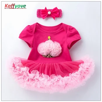 Prenses Kız Elbise Setleri Gül Çocuklar Yaz Bahar Zarif Infantil 0-24M Kıyafetler Setleri Tutu Moda Bebek Vestidos Kıyafetler Setleri