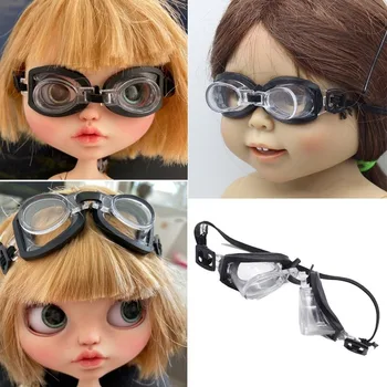PU Bebek yüzücü gözlükleri Sevimli yüzme gözlükleri 1/6 BJD Bebek Bebek Gözlük Bebek Aksesuarı çocuk oyuncağı