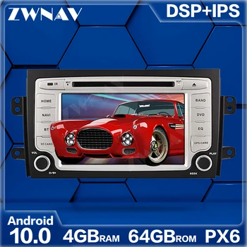 PX6 4 + 64GB Android 10.0 Araba Multimedya Oynatıcı Suzuki SX4 2006-2010 araba GPS Navi Radyo navi stereo IPS Dokunmatik ekran kafa ünitesi