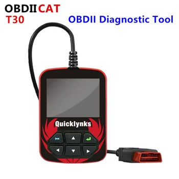 QUICKLYNKS T30 Yeni Yüksek Kalite OBDII / EOBD / JOBD T30 Kod Tarayıcı Teşhis Tarama Aracı Otomatik Kod Okuyucu Aracı