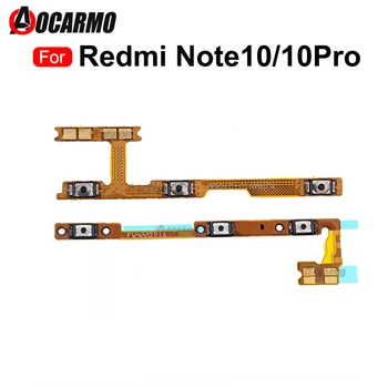 Redmi için Not 10 Pro / Note10 5G Güç Açık Kapalı Ses Düğmeleri Flex Kablo Yedek Parçaları