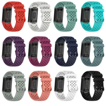 Resmi Watchband Fitbit Şarj İçin 5 Kayış correa Smartwatch Spor Bileklik Fitbit Charge5 kayış nefes bilezik