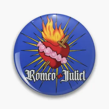 Romeo Juliet Kalp Yumuşak Düğme Pin Dekor Karikatür Takı Hediye Sevgilisi Broş Yaka Pin Metal Sevimli Giysiler Kadın Komik Rozeti