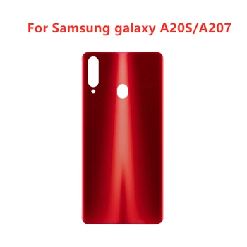 SAMSUNG Galaxy A20S Arka Pil Kapağı Kapı Arka Cam Konut Case SAMSUNG İçin Değiştirin A207 2019 Pil Kapağı
