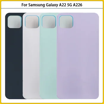Samsung Galaxy A22 5G Pil arka kapak Arka Kapı Galaxy A 22 A226 Plastik Panel Konut Case Yapıştırıcı Değiştirme