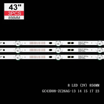 Samsung İçin LED şerit UN43J5202 UE43J5202AU UE43J5272 GC43D08-ZC22AG-13 14 15 17 23 HV430FHD-NLA 303GC430044 303GC430043