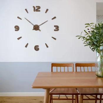 Sanatsal fresk Dijital duvar saati Oturma Odası Sessiz Iç Modern Tasarım Kore Saat Ücretsiz Kargo Mekanizması Reloj mutfak dekoru