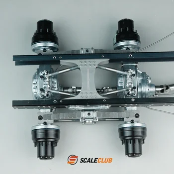 Scaleclub Modeli Tamiya 1/14 Traktör Çamur Kafa Simülasyon Metal İki akslı Arka Süspansiyon Qianqiu Süspansiyon