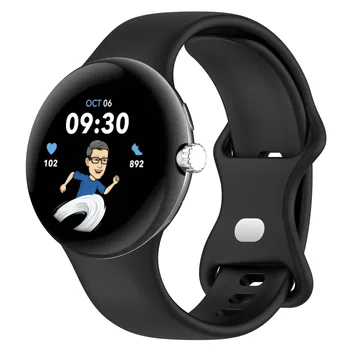 Silikon saat kayışı Google Pixel İçin İzle Spor Smartwatch bilek Bilezik Aksesuarları Google saat kayışı