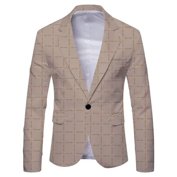 Sonbahar ve Kış Erkekler Slim Fit Blazer Ceket Moda Katı Erkek Takım Elbise Ceket düğün elbisesi Ceket Rahat İş Erkek Takım Elbise Ceket 2023