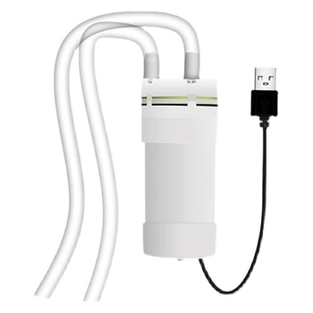 Süper Sessiz USB fırçasız motor Taşınabilir Su Hidroponik Balık Sirkülasyonlu Su Zanaat Çeşmesi 4L / dak