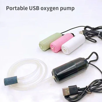Taşınabilir Mini USB Akvaryum balık tankı Oksijen hava pompası Dilsiz Enerji Tasarrufu Malzemeleri