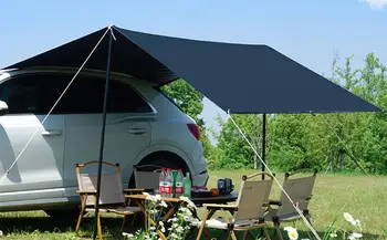 Taşınabilir Su Geçirmez çatı çadırı Araba Tente Güneş Barınak Evrensel SUV Kamp Çadırı Evrensel SUV Minivan Hatchback Kamp