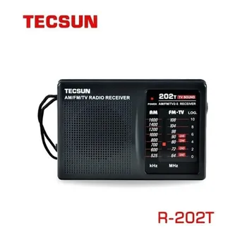 TECSUN R-202T Radyo AM / FM / TV Cep Radyo Alıcısı Dahili Hoparlör Internet Taşınabilir Radyo FM / FM / TV Cep Retro Tescun R202T