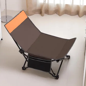 Teleskopik Recliner plaj sandalyesi Balıkçılık Ergonomik Parkı Dışında plaj sandalyesi s Salonu Tasarımcı Zemin Kamp Kamp Sandalyesi Mobilya