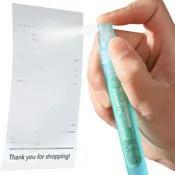 Termal Kağıt Düzeltme Sıvı Beyaz Taşınabilir Termal Kağıt Düzeltme Sprey Taşınabilir Kişisel Express Parsel Smear Coverer