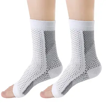 Toeless Çift Nöropati Çorap Ayak Bileği varis çorabı Erkekler Kadınlar Yatıştırır Çorap Ayak bileği Brace Plantar Fasiit Ağrı kesici