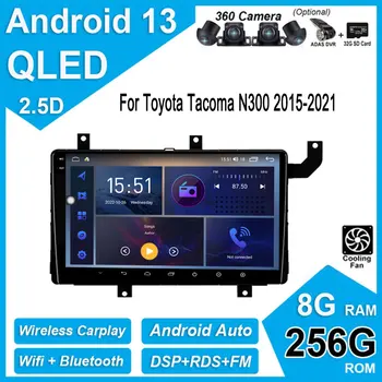 Toyota Tacoma için N300 2015-2021 Android 13 Araba WİFİ 4G Radyo Video Oynatıcı Carplay Ekran Stereo Otomatik Multimedya