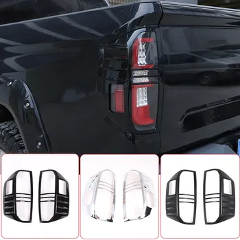 Toyota Tundra 2014-2021 için ABS Siyah / Mat / Siyah / parlak gümüş araba stop lambası Dekoratif Çerçeve Sticker Araba Aksesuarları