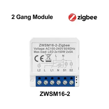 Tuya ZigBee Anahtarı 1/2/3/4 yollu Çift kontrol anahtar modülü Uzaktan Kumanda akıllı anahtar kesici App Ses Kontrolü