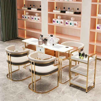 Tırnak Tasarımcısı manikür masası Profesyonel Soyunma Makyaj manikür masası Estetik Güzellik Nagel Tafel Mobilya Salonları YN50MT