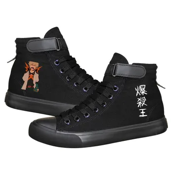 Unisex Anime My Hero Academia Rahat ayak Bileği kanvas ayakkabılar Kanca Döngü plimsolls ördek Ayakkabı