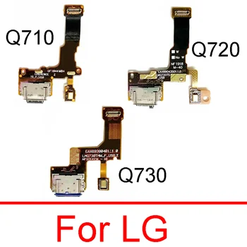 USB şarj aleti Flex Kablo LG Q Stylus İçin Q710 Şarj Jakı Bağlantı Noktası şerit kablo LG Stylo 5 İçin Q720 Stylo 6 Q730 Yedek Parçalar