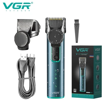 VGR Saç Düzeltici Ayarlanabilir Saç Kesme Makinesi Su Geçirmez Berber Saç Kesme Akülü Saç Kesimi Makinesi Giyotin Erkekler için V-973