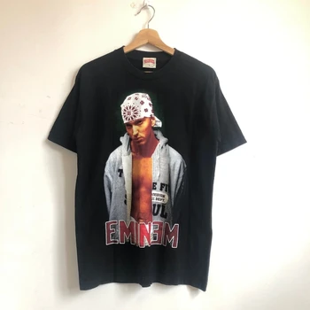 Vintage Eminem Gömlek Hip Hop Rap Tee Çizme Rap Gömlek
