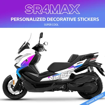 VOGE için SR4 MAX SR4MAX 2023 Motosiklet Etiket Seti Yan Vücut Çıkartmaları Su Geçirmez Kişiselleştirilmiş Çiçek Etiket SR4MAX Dekoratif